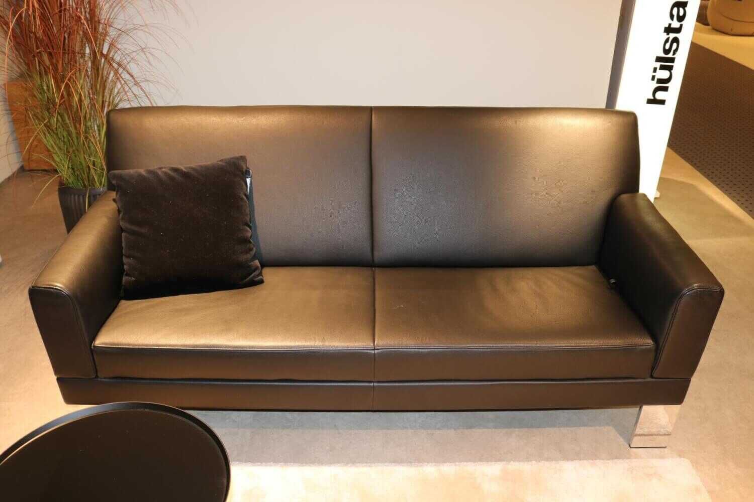Jori - Garnitur Glove Leder Schwarz 2 Sofas mit Verstellbarkeit - 7