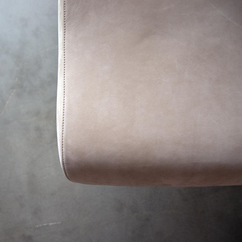 Jori - Relaxsessel Time Out Nubukleder Cream Braun 4 Sternfuß Bronze Inklusive Hocker - 5