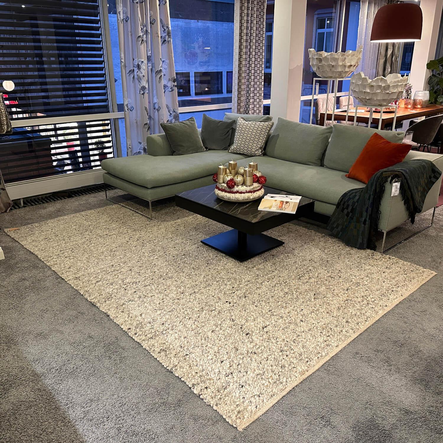 Tisca - Teppich 300x200 Olbia Pamir 1232 Beige Grau Mit Webkante - 3