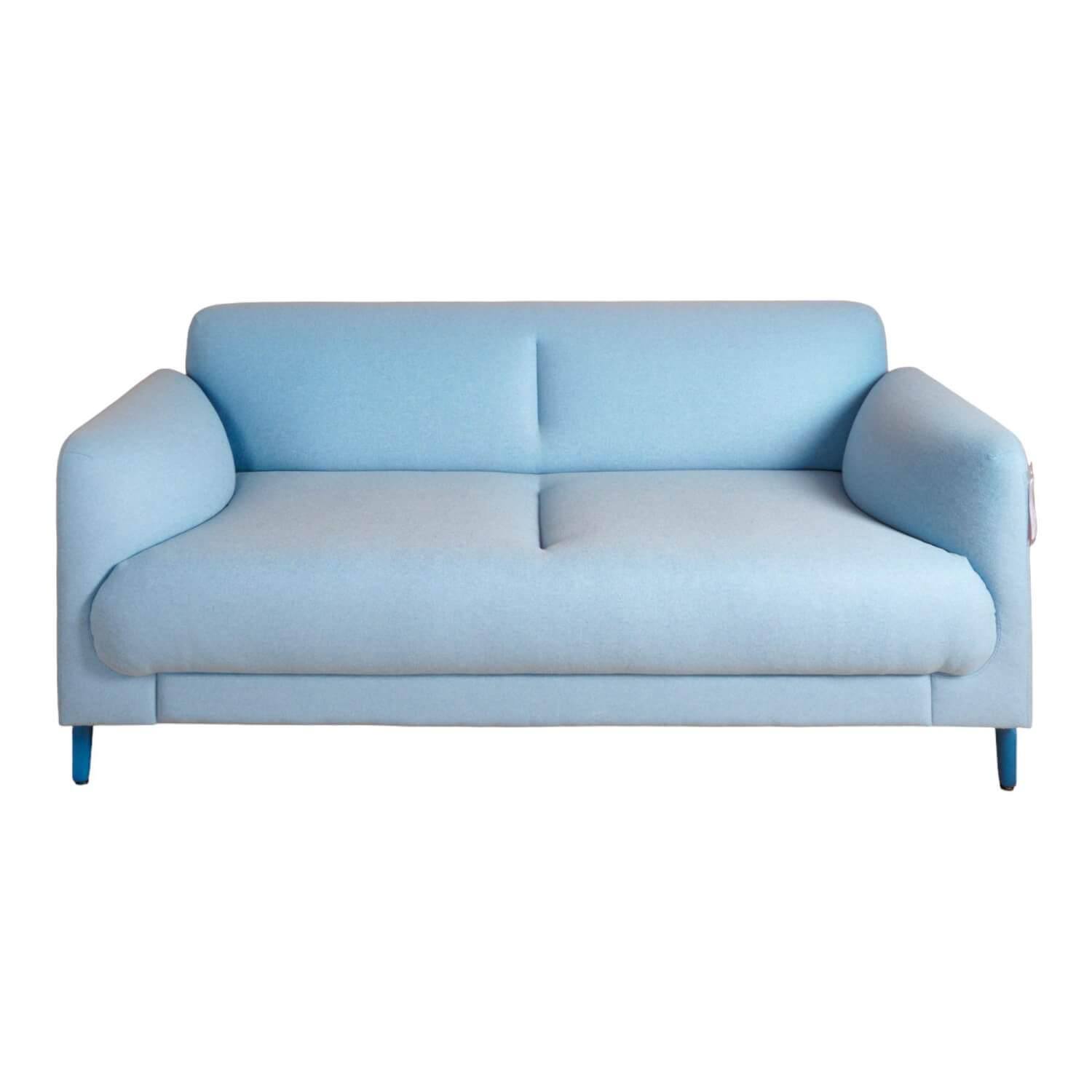 Sofa Figura LA 302 Stoff BB 582 Nee Blau Füße Pulverbeschichtet P59 Azure Blue