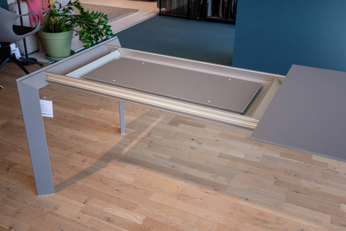 Kristalia - Esstisch Nori Tischplatte Fenix Grigio Londra Grau Gestell Aluminium Lackiert - 5