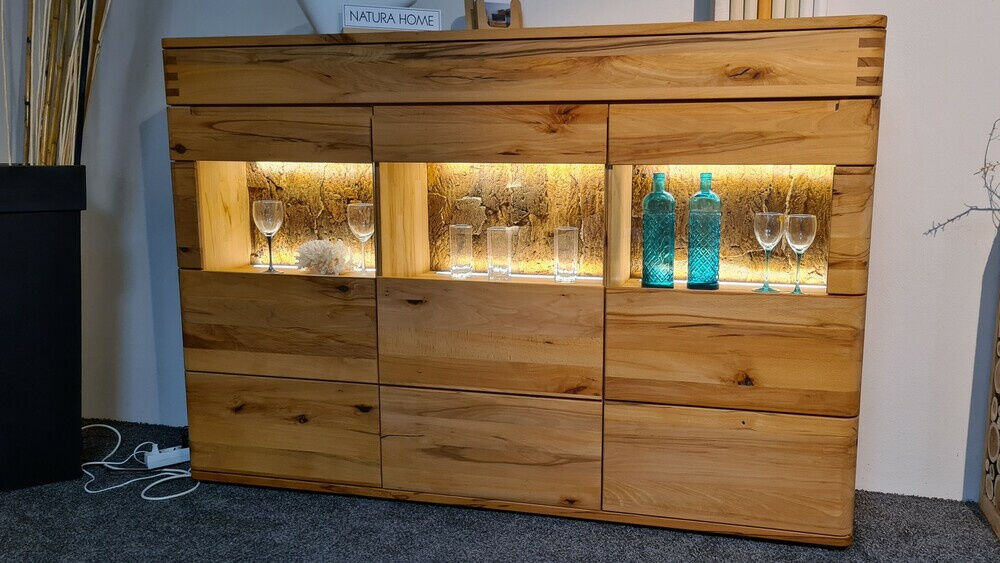 Natura - Highboard Cartago Soft Astbuche Natur Geölt - 2