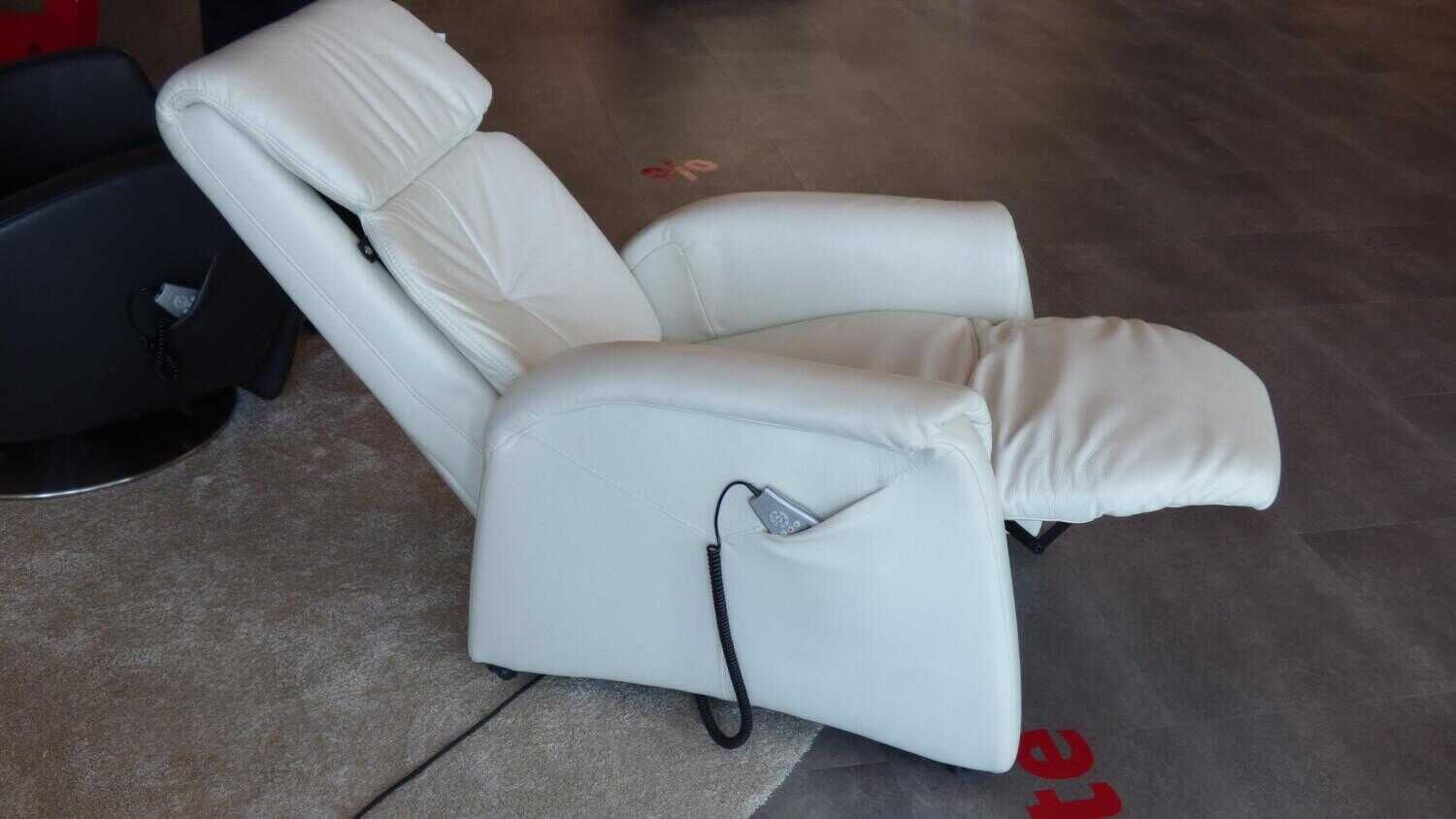 himolla - Sessel 7978 Leder Creme Weiß mit Massagefunktion - 3
