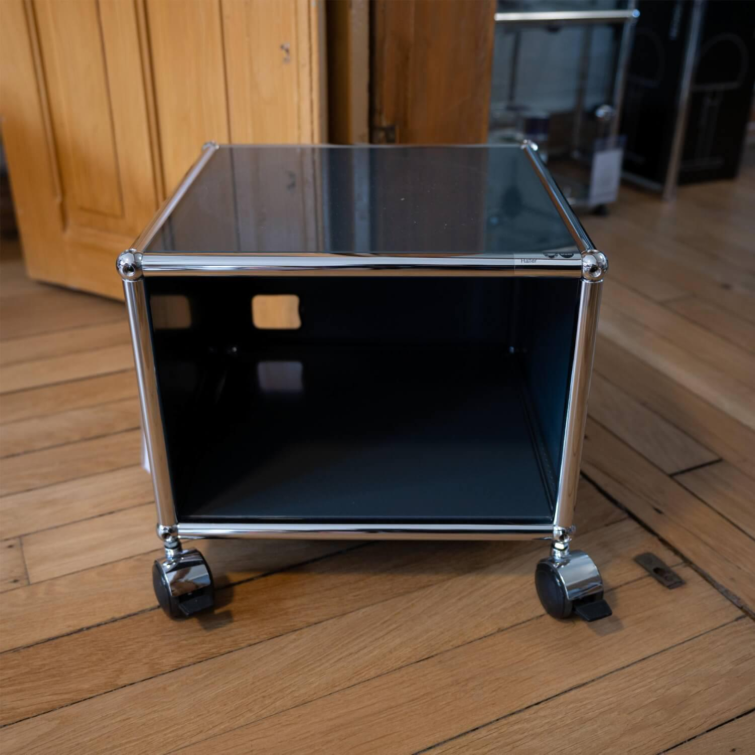 USM Haller - Nachttisch Haller ESG Sicherheitsglas Unterlackiert Graphitschwarz - 3