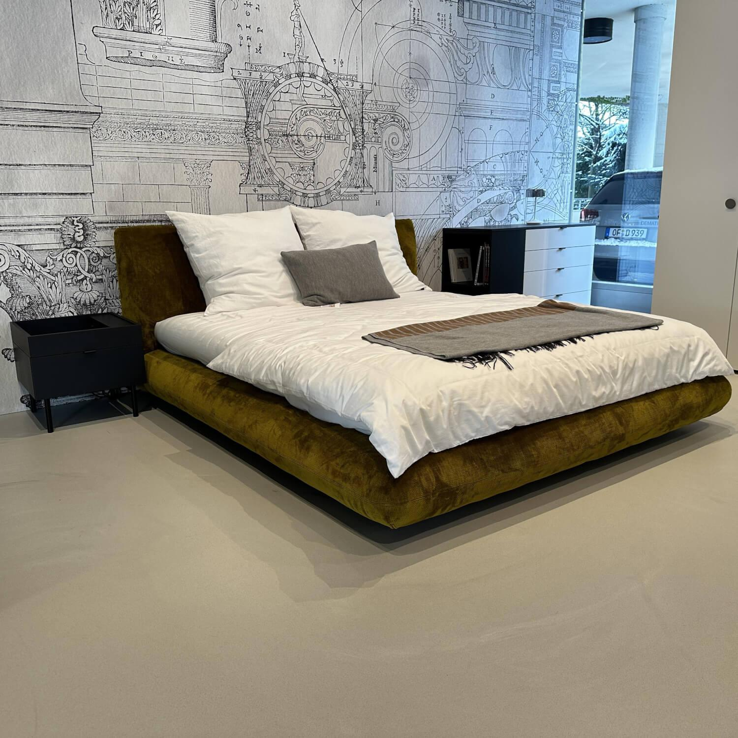 Interlübke - Boxspringbett Jalis Stoff Carlucci CA 1662 Gold Gelb mit Matratze - 7
