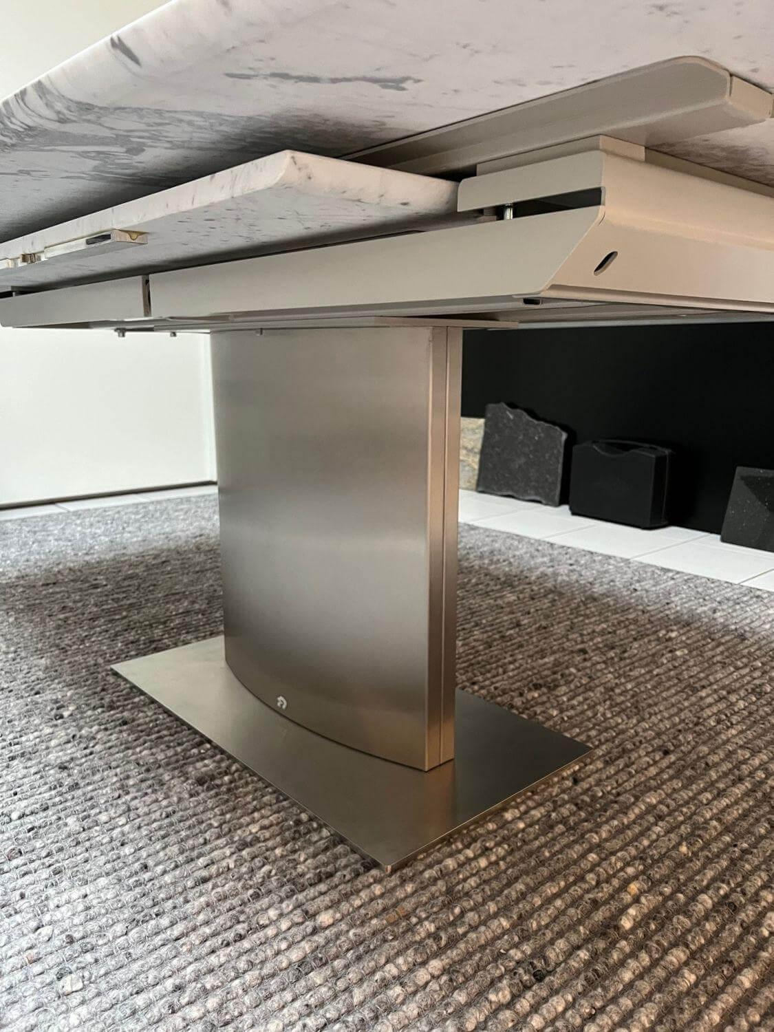 Draenert - Esstisch Adler II Stein Carrara Geledert Ausziehbar 190 270 - 4