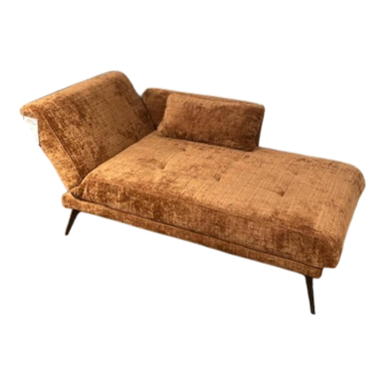 Restyl - Chaiselongue Recamiere Amira Stoff 2-7067 Braun - 1
