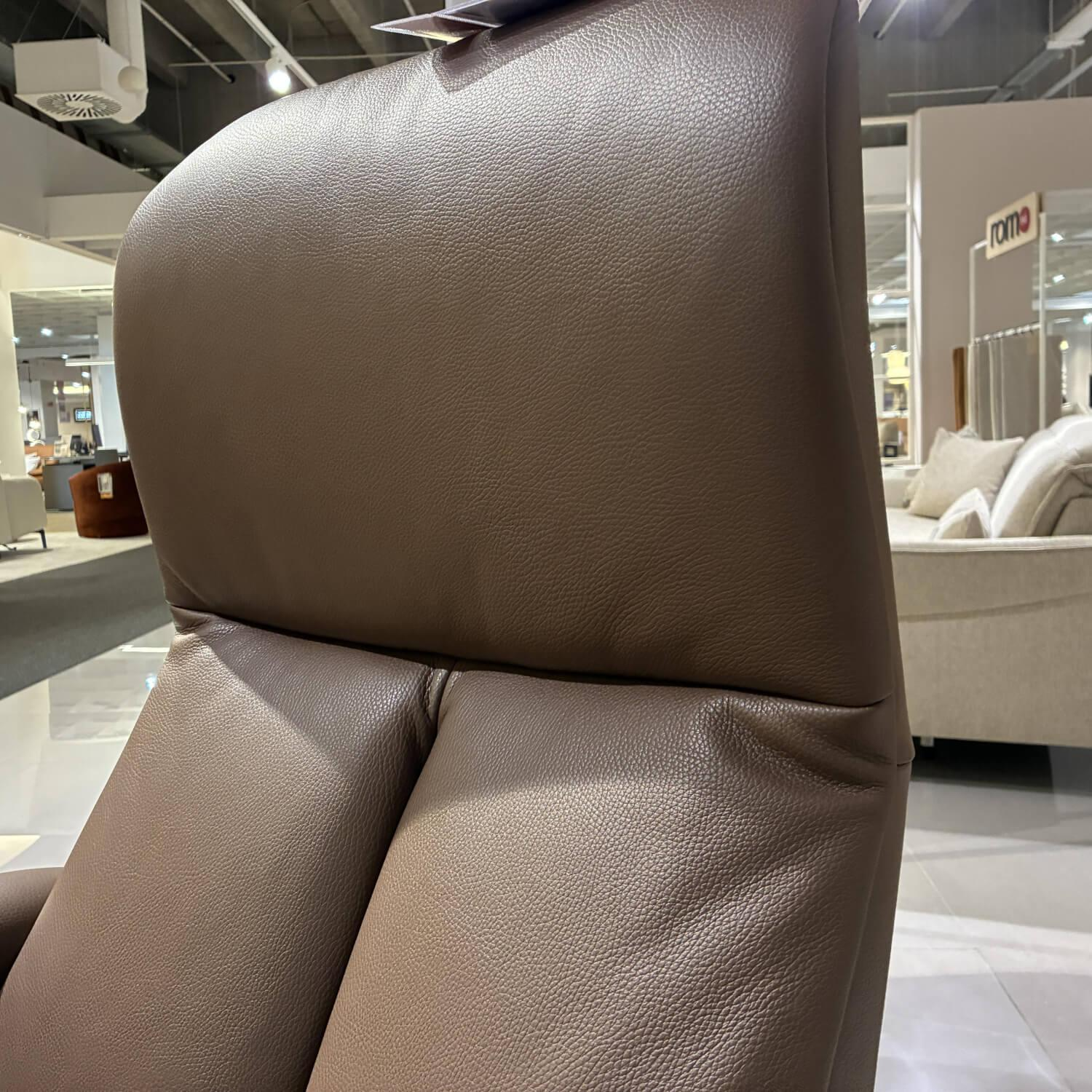 Jori - Sessel Symphony JR-7960 Mono-Move-Medi Leder Celia Truffo Braun 4-Stern Fuß Braun Gewellt Lackiert - 7