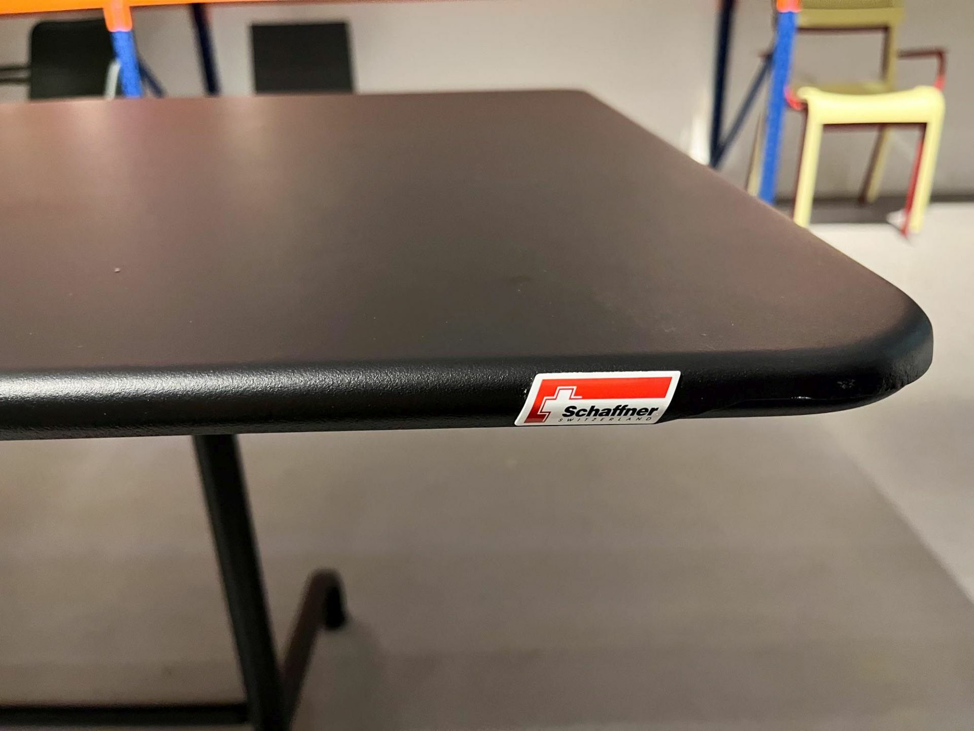 Schaffner - Tisch Rigi Platte Stahlblech Schwarz Gestell Metall Schwarz Pulverbeschichtet - 4