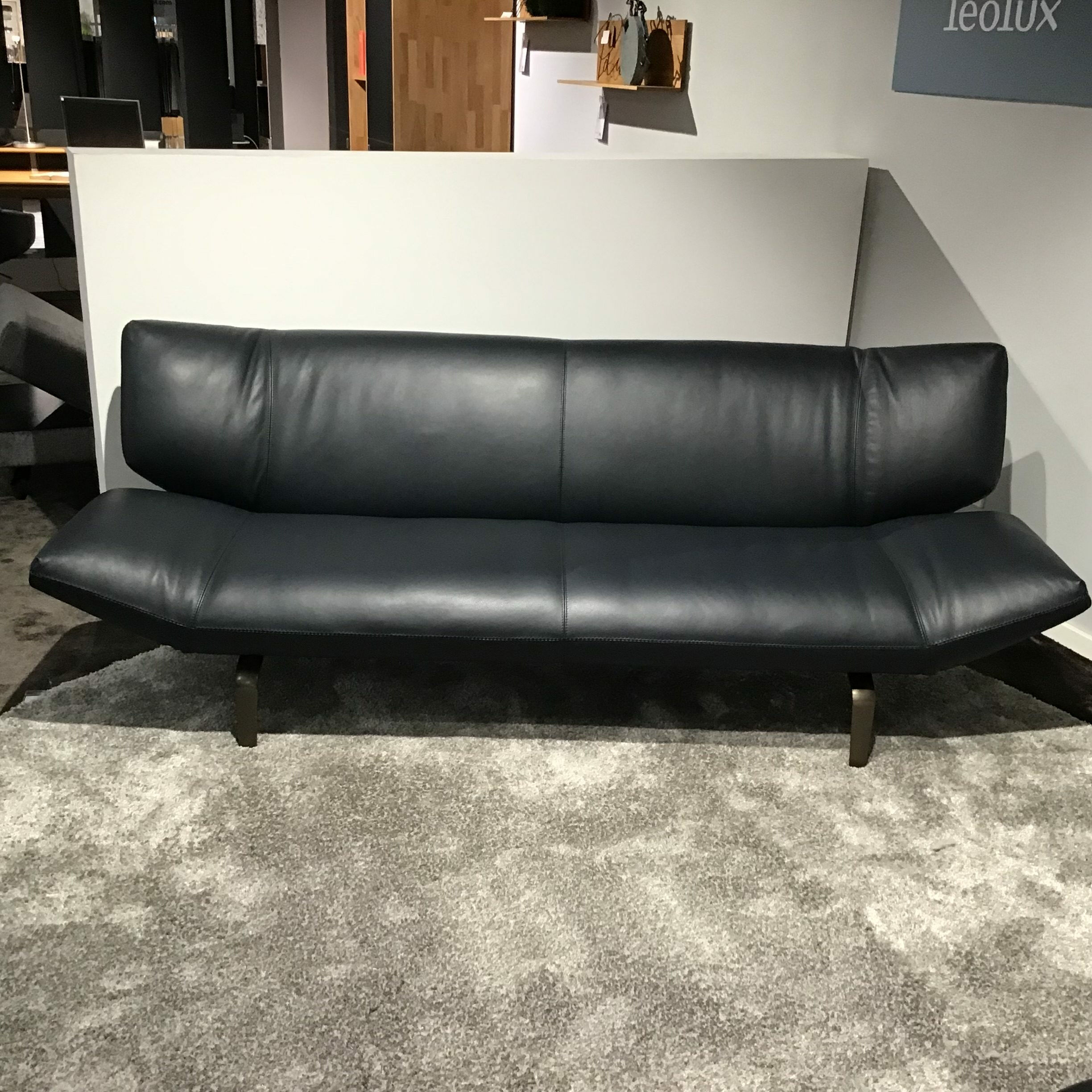Leolux - Sofa Devon 3-seater leather 14410 Raffino 130 Dragonfly Black - 2
