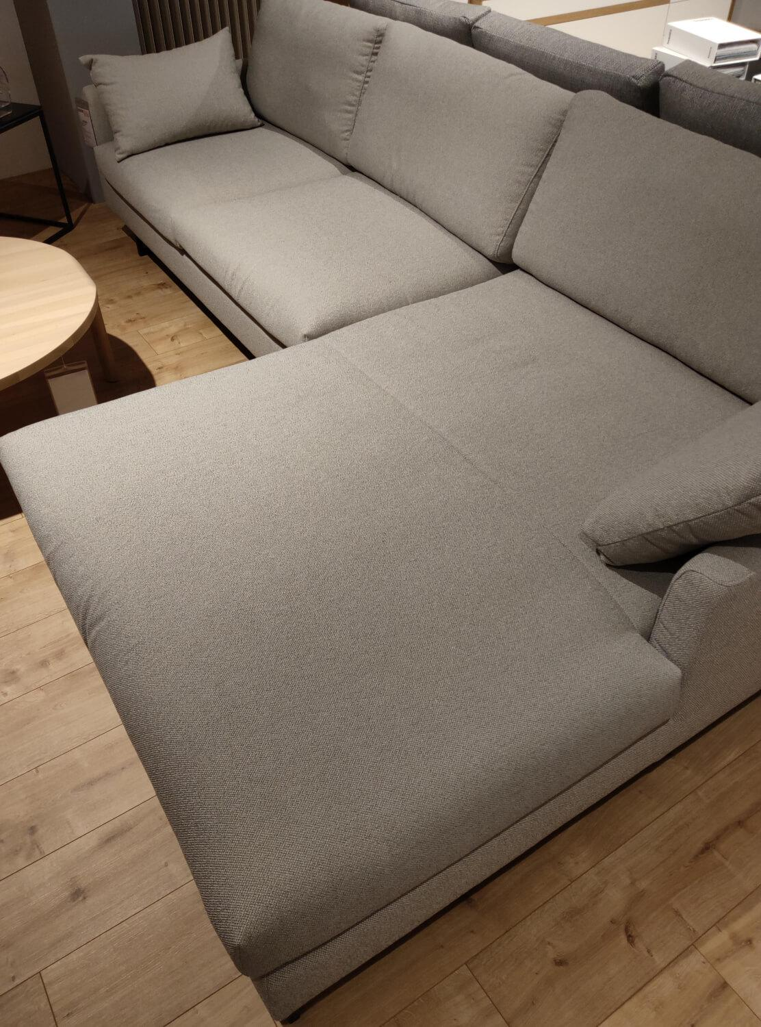freistil Rolf Benz - Ecksofa 134 Stoff 4046 Hell Steingrau Stahlkufe Tiefschwarz Matt Inklusive Kissen - 3