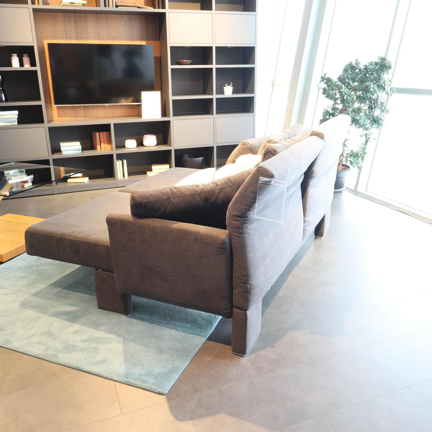 Franz Fertig - Sofa With Swivel Seats Scene Fabric Cape 79 Charcoal Frame Beechwood And Panel Material - 3