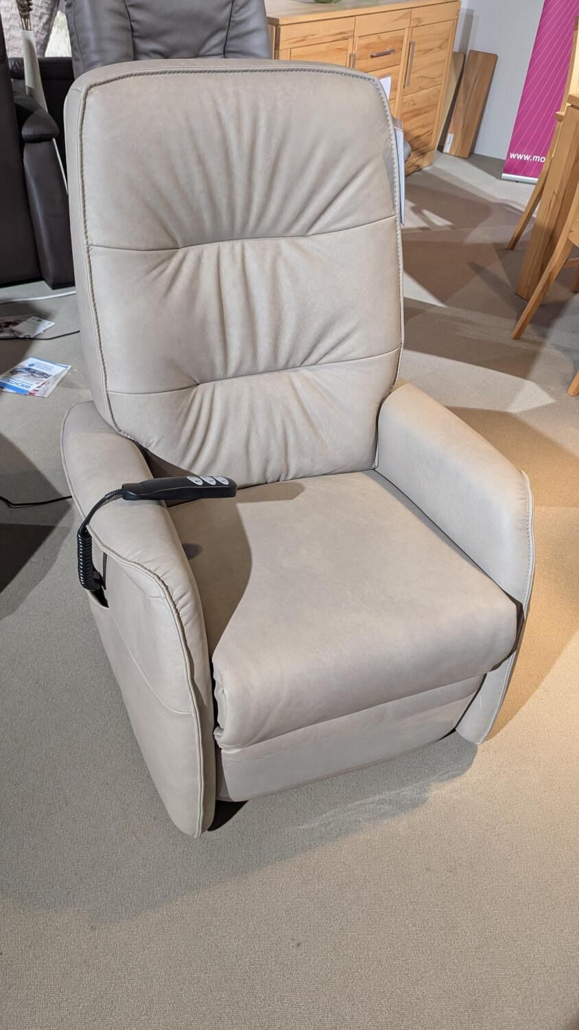 himolla - Relaxsessel 9457 Leder 22 Soft Island Creme 2-Motorisch mit Aufstehhilfe - 2