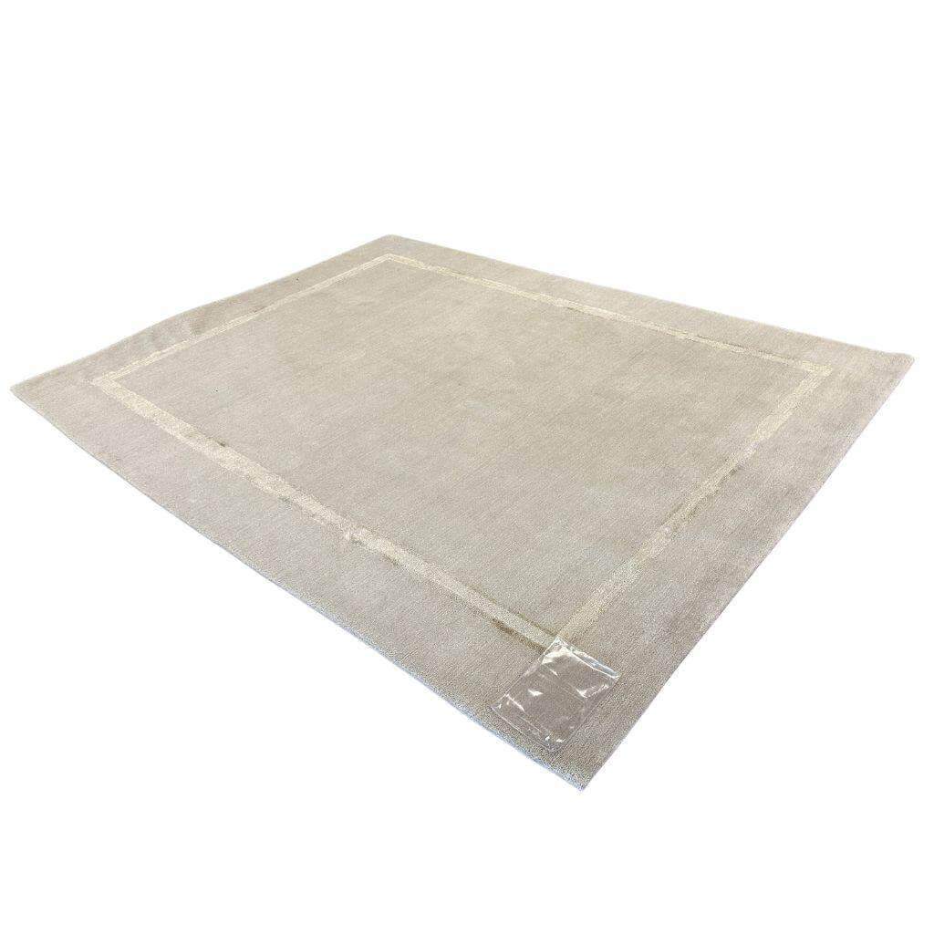 Eigene Herstellung - Teppich Nepal 183x240cm Schurwolle Mit Seide Handgeknüpft Beige - 1