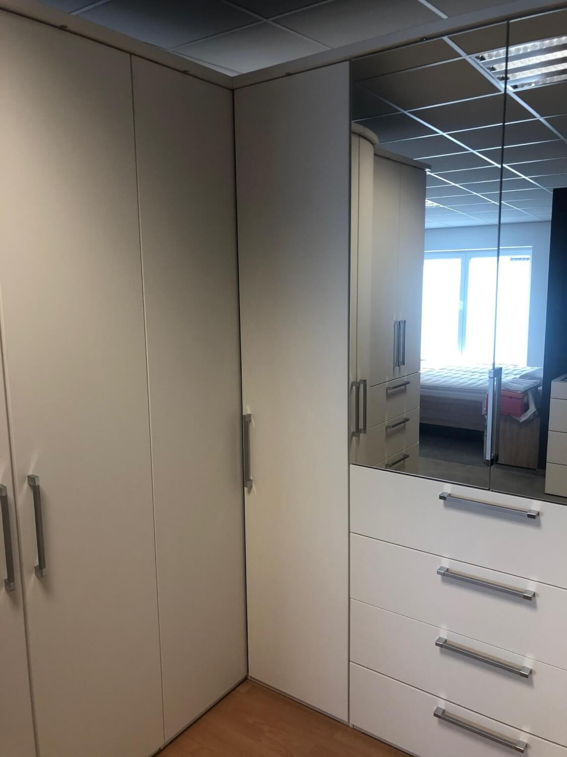 Nolte - Eckschrank Horizont 10 Polarweiß Innen Leinenoptik - 2