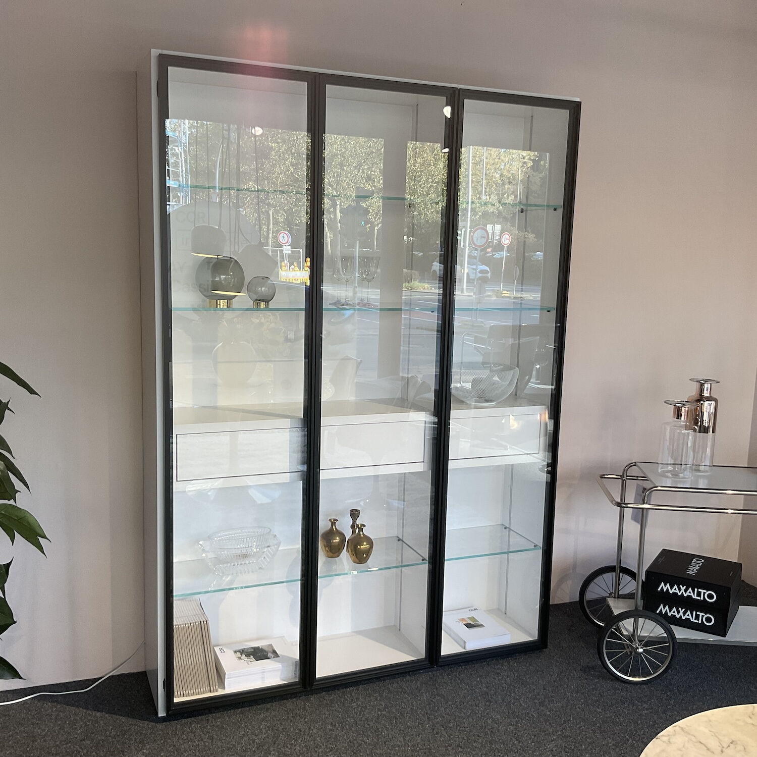 Kettnaker - Vitrine Vita Lack Matt Weiß Mit Beleuchtung - 6