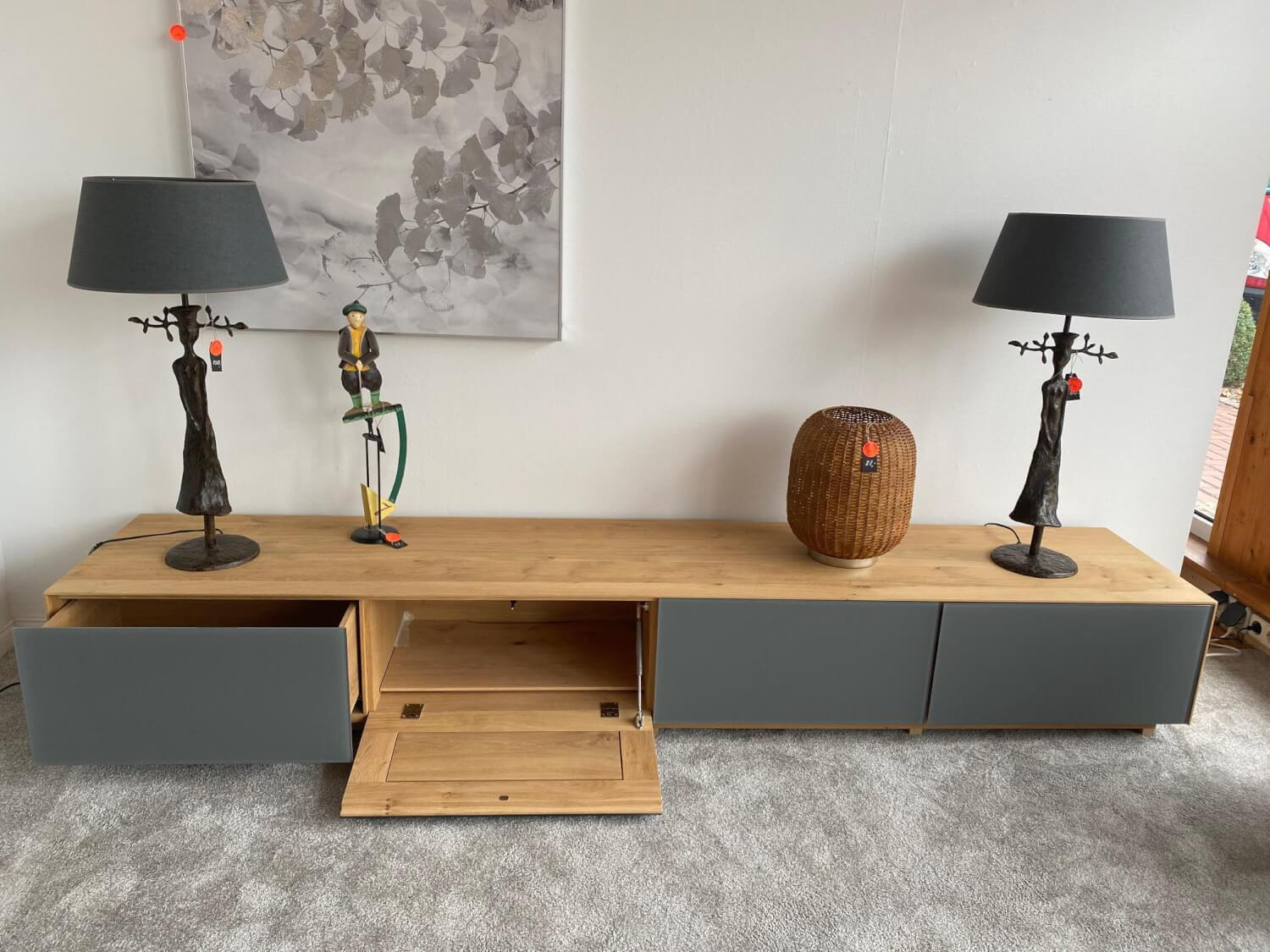 Scholtissek - Sideboard Eiche Puro Geölt Elemente Mit Glasblenden - 7