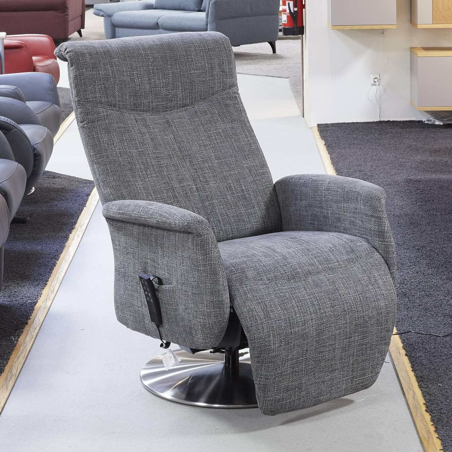 Activineo - Schwerlast-TV-Sessel Bezug Stoff Doro 6 Mode Drehgestell Edelstahl Inklusive Aufstehhilfe - 17