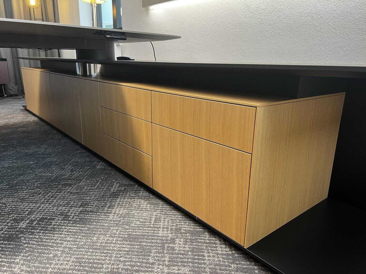 Bürotisch Communication Desk 4500 Mit Zubehör Tischplatte Fenix Mineral