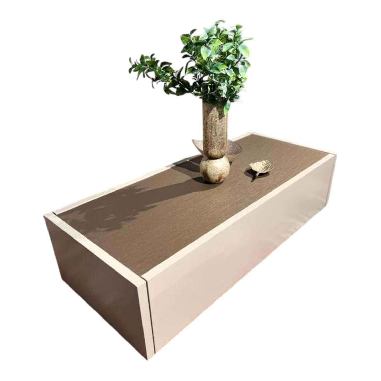 Hülsta - Couchtische  CT 180 Lack Seidengrau Bronze - 1