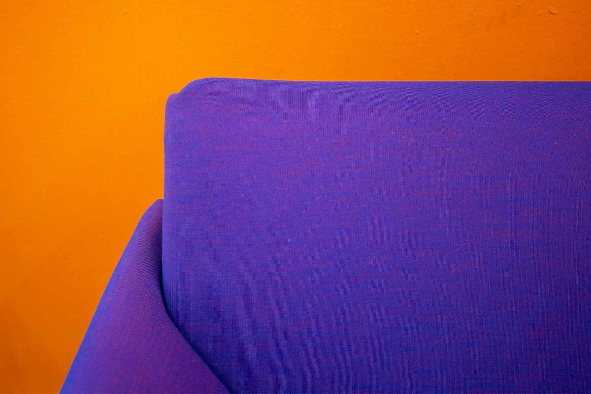 Magis - Ecksofagruppe Costume Stoff Kvadrat Uniform Melange 683 Lila Verbindungslemente Orange - 8