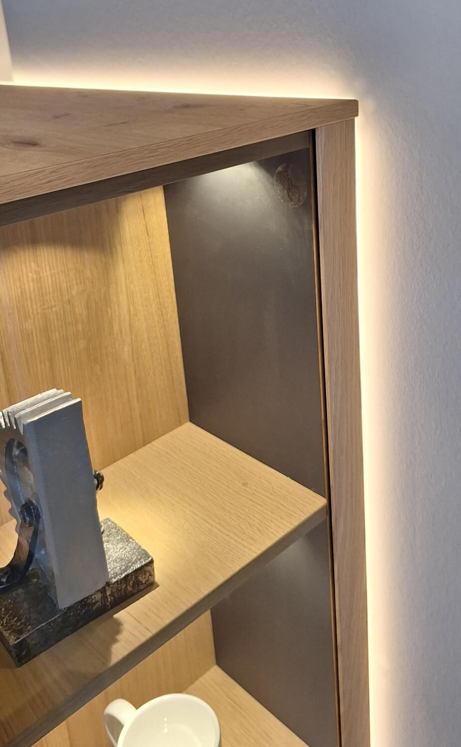 Venjakob - Vitrine Plan X3 Eiche Rustico Hell Geölt Parsolglas - 2