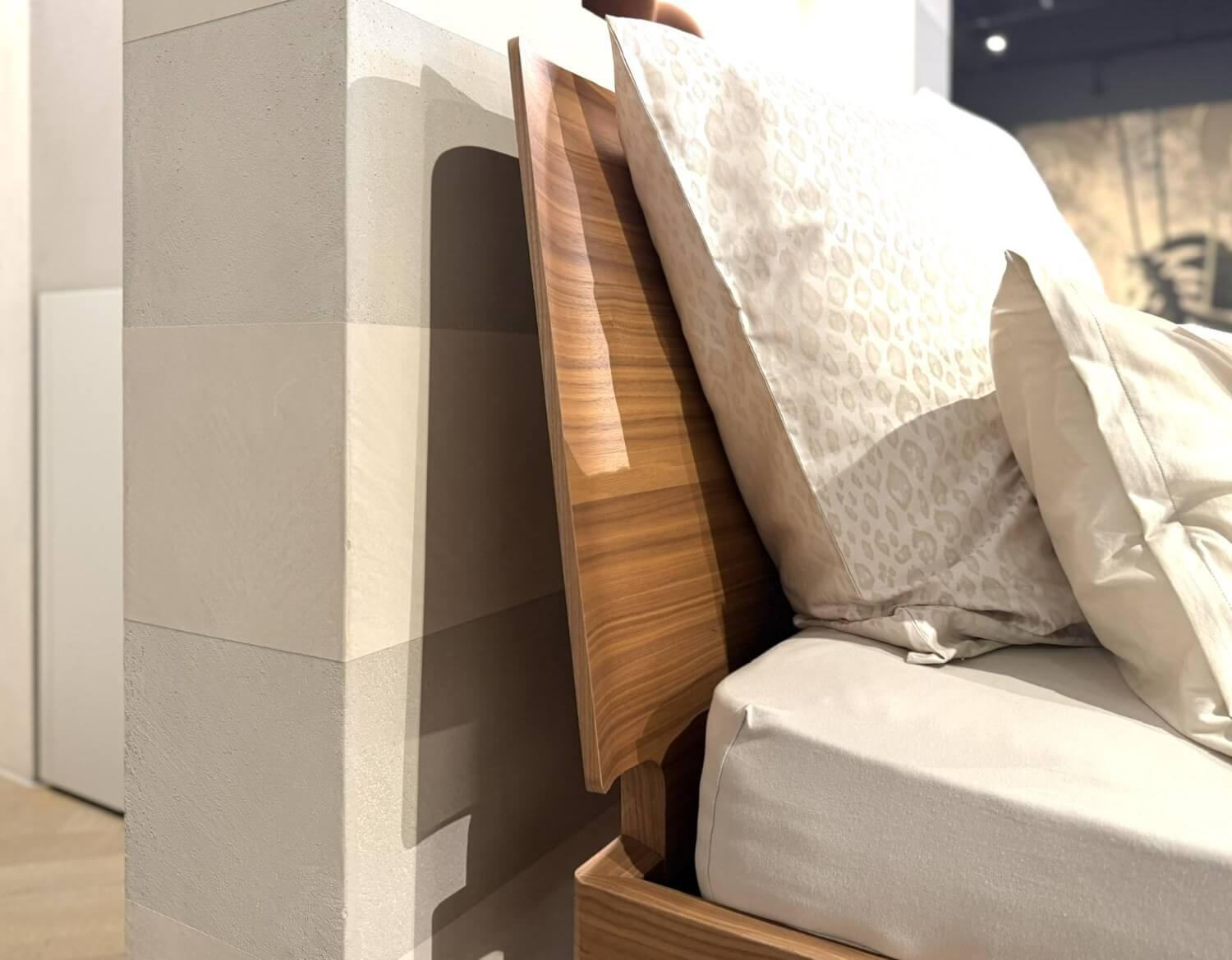 San Giacomo - Bett Aliante 1 0 Nuss Canaletto Füße Schwarz Mit Lattenrost - 8