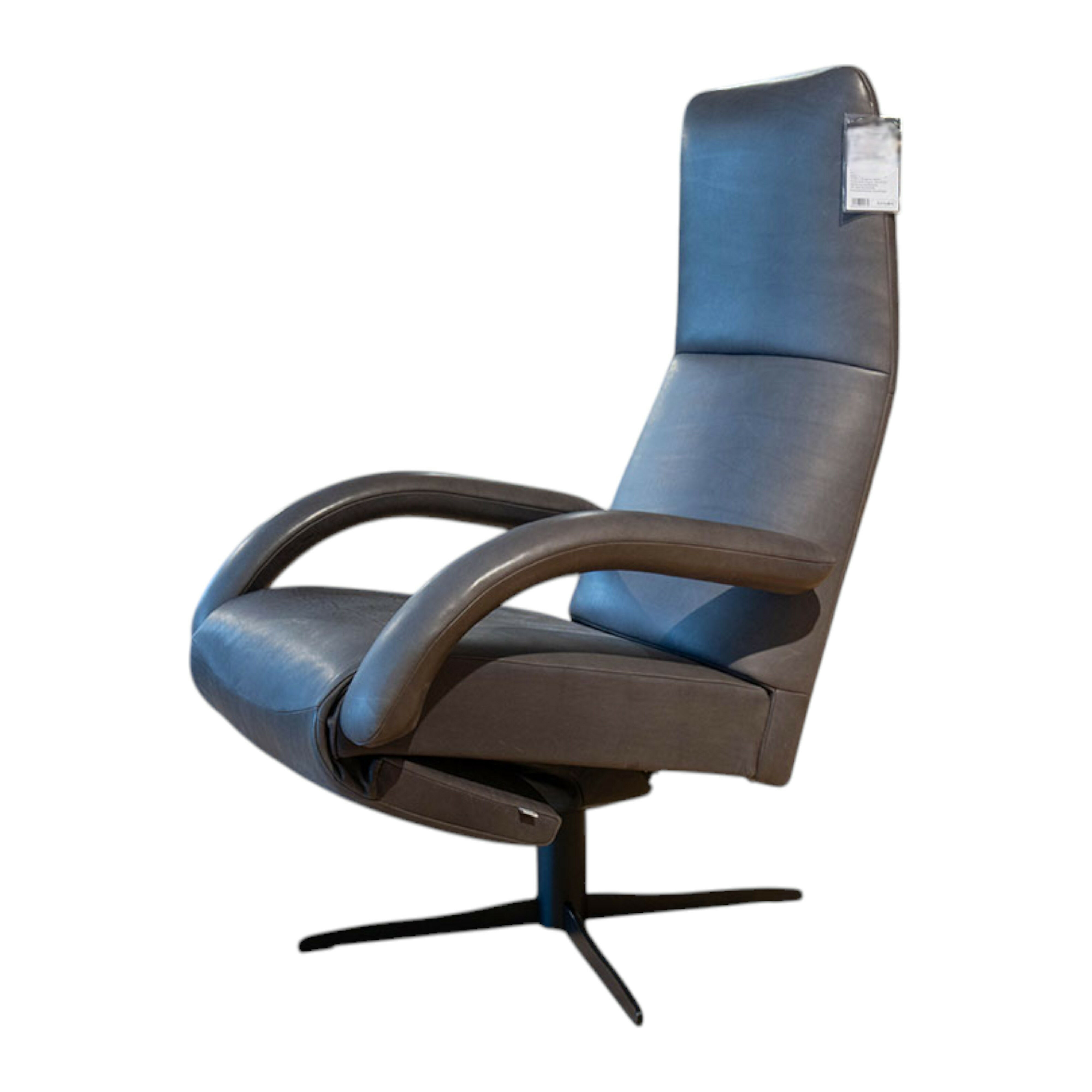 Jori - Relaxsessel Yoga Multi-Move Motor Maxi Leder Lotila Souriso Anthrazit Gestell Schwarz Matt  - 1