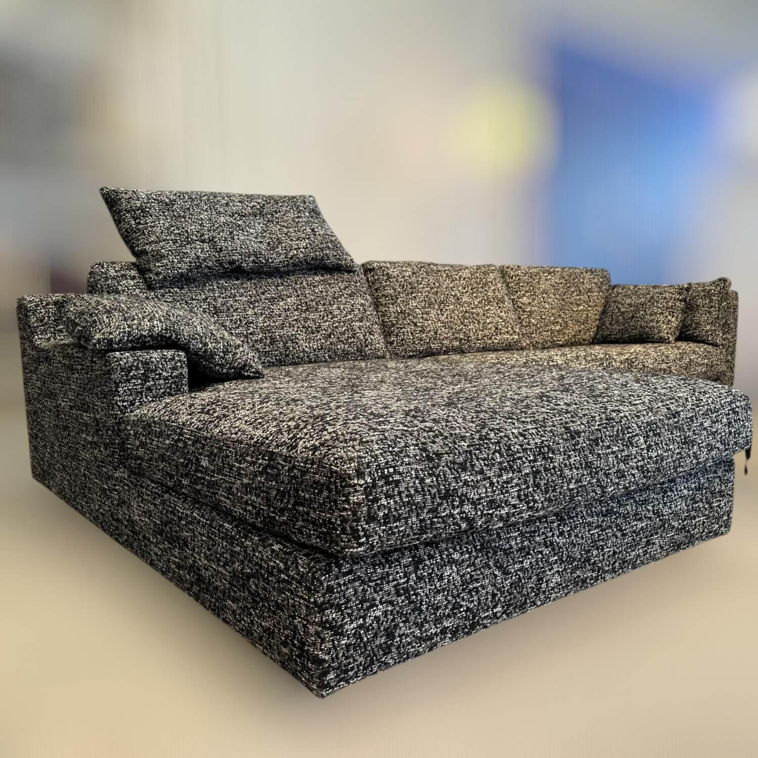 Bielefelder Werkstätten - Ecksofa Inspiration Stoff Arezzo CA1469/099 Schwarz Weiß - 7