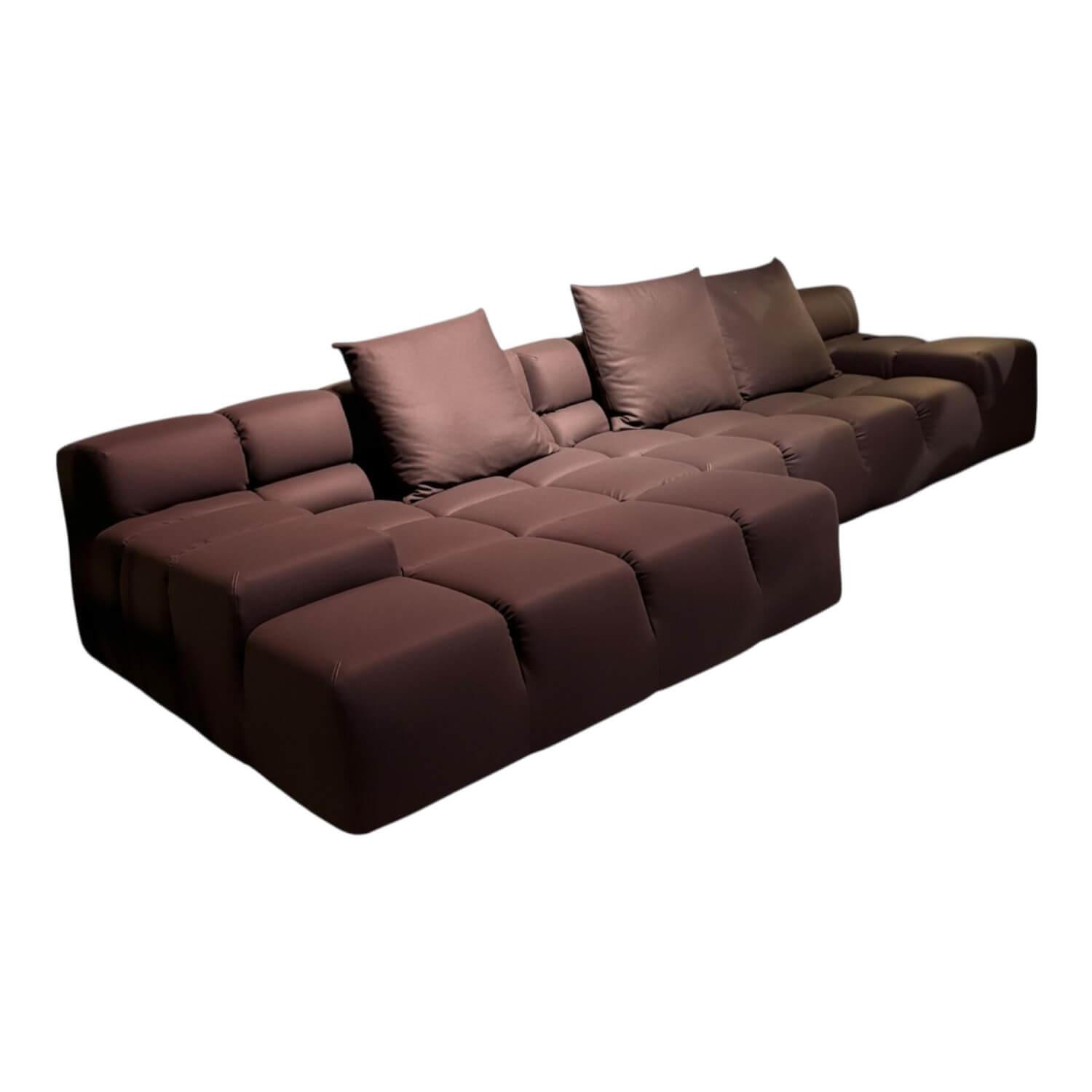 B&B Italia - Ecksofa Tufty Time Stoff Lavinia Fleckveilchen Lusso Lila mit 3 Rückenkissen - 1