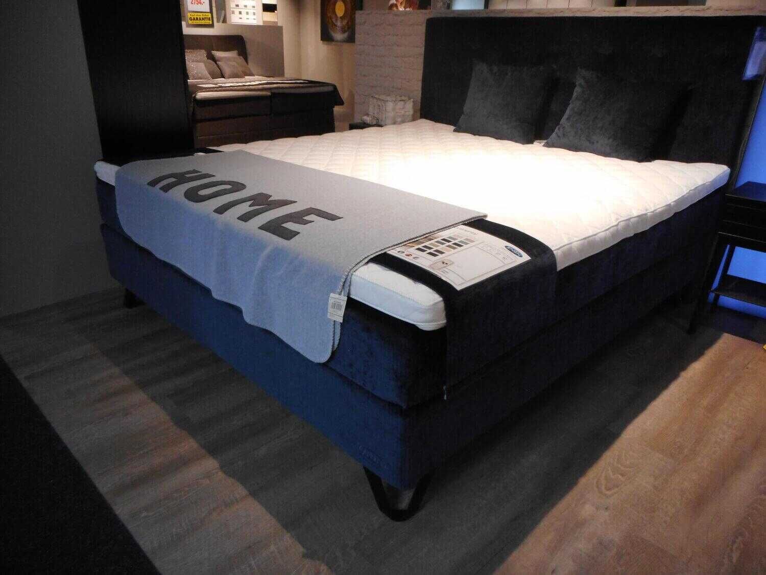 Jensen - Boxspringbett Signature J4 Samtvelours Blau mit Motor einseitig - 3
