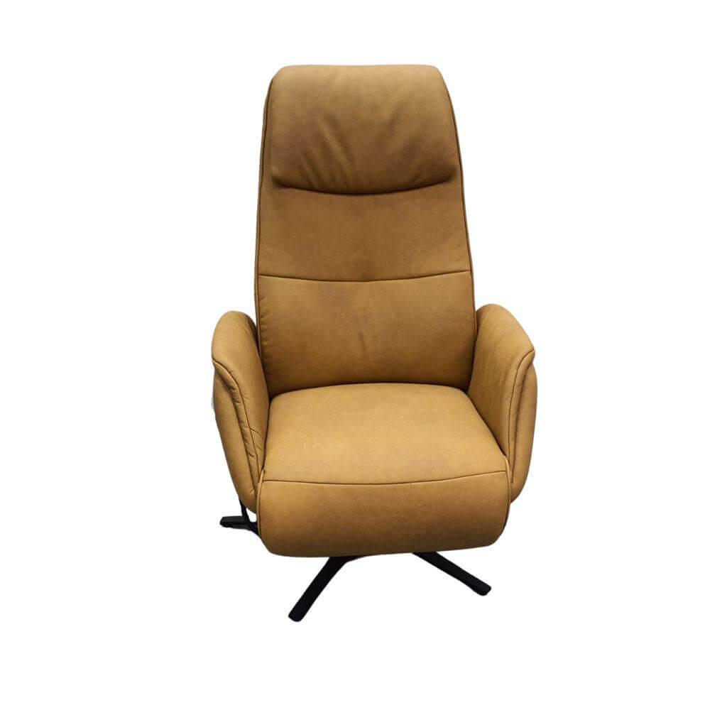 Hülsta - Relaxsessel 8756 26 W44 3-Motorisch Herz-Waage Leder 27 Leonessa Ananas Gelb Gestell Sternfuß Metall Pulverbeschichtet Bronze - 1