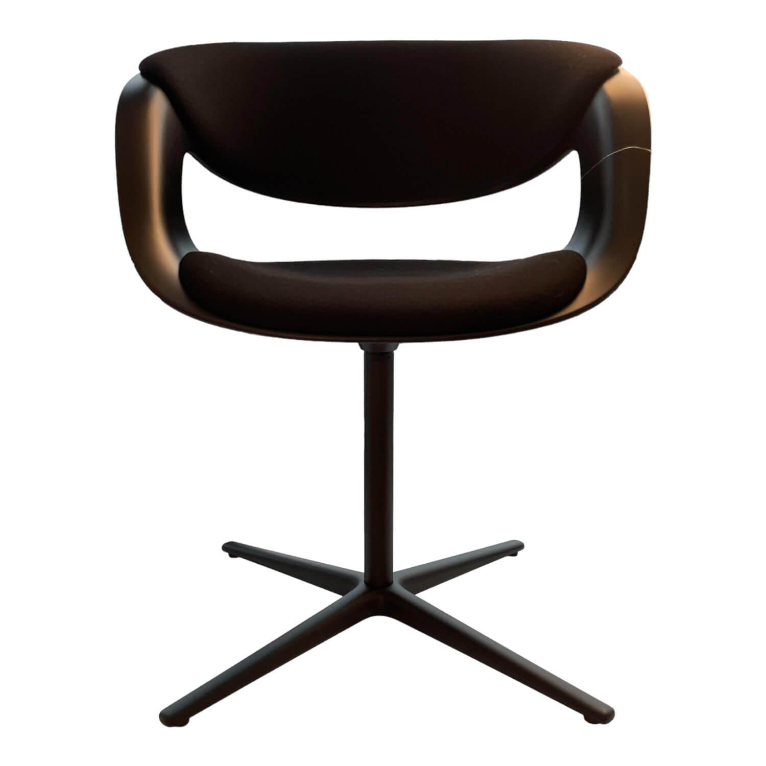 Walter Knoll - Stuhl Lox 1354 Bezug Steelcut 2 190 Vierfußkreuz Aluminium Drehbar Pulverbeschichtet Schwarz - 1