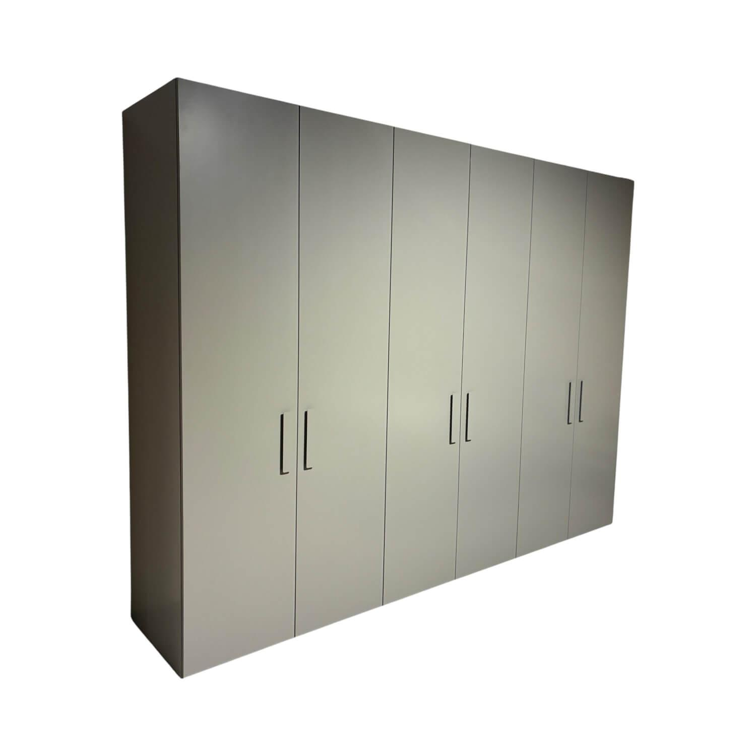 Interlübke - Kleiderschrank Base Lack Matt M24 Flintgrau Innen Lack M11 Silbergrau Metallic Inklusive Beleuchtung - 1
