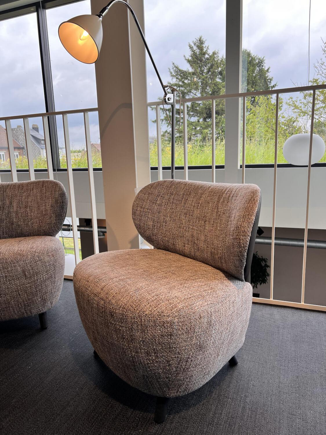 Walter Knoll - Sessel Bao Klein 227 10 C Innen Stoff Sorell 7873 Topaz Rücken Leder Rodeo Soft Schokoladenbraun Füße Buche Schwarz Lackiert - 5