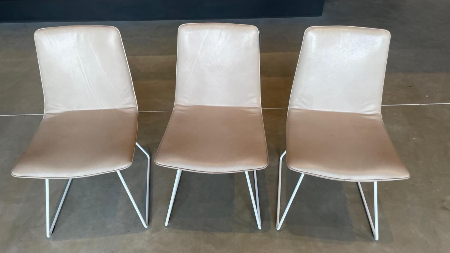 Freifrau - 3er-Set Amelie Basic Leder Oman Platino Creme Metall Weiß - 7