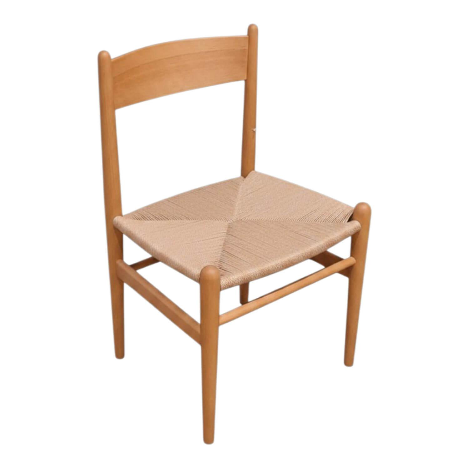 Carl Hansen & Søn - Stuhl CH36 Buche geölt, Sitzfläche Natur Geflecht - 1