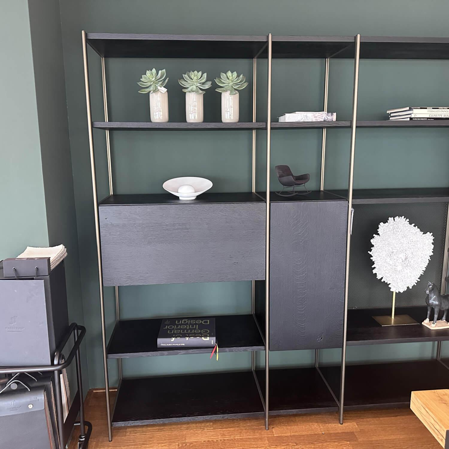 Janua - Regalsystem BC 06 Room 68 Eiche Schwarz Gebeizt Und Lackiert Gestell Aluminium Eloxiert 33 Bronze - 4