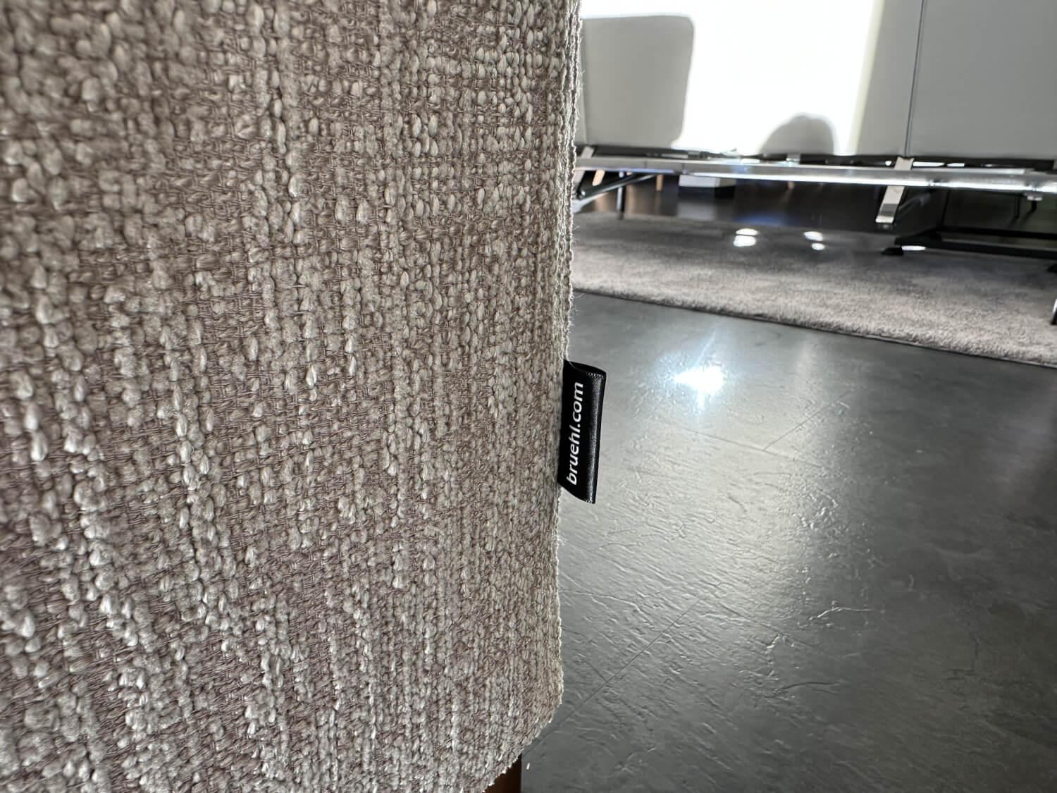 Brühl - Ecksofa Alba All In One Stoff 3690 45 Grau Beige Schwebefuß Clou Nussbaum Dunkel Mit Sitztiefenverstellung - 5