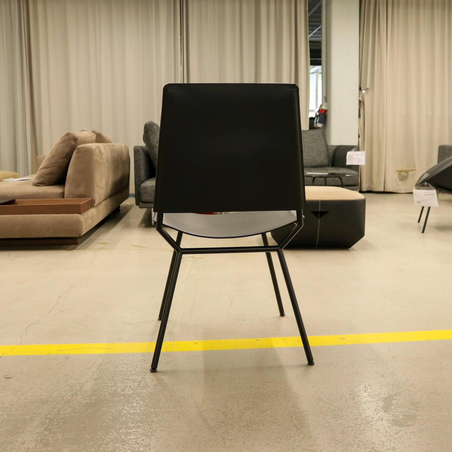 Walter Knoll - 2-er Stuhlgruppe Aisuu 1220 Sattelleder Saddle Black Füße Pulverbeschichtet Schwarz - 7