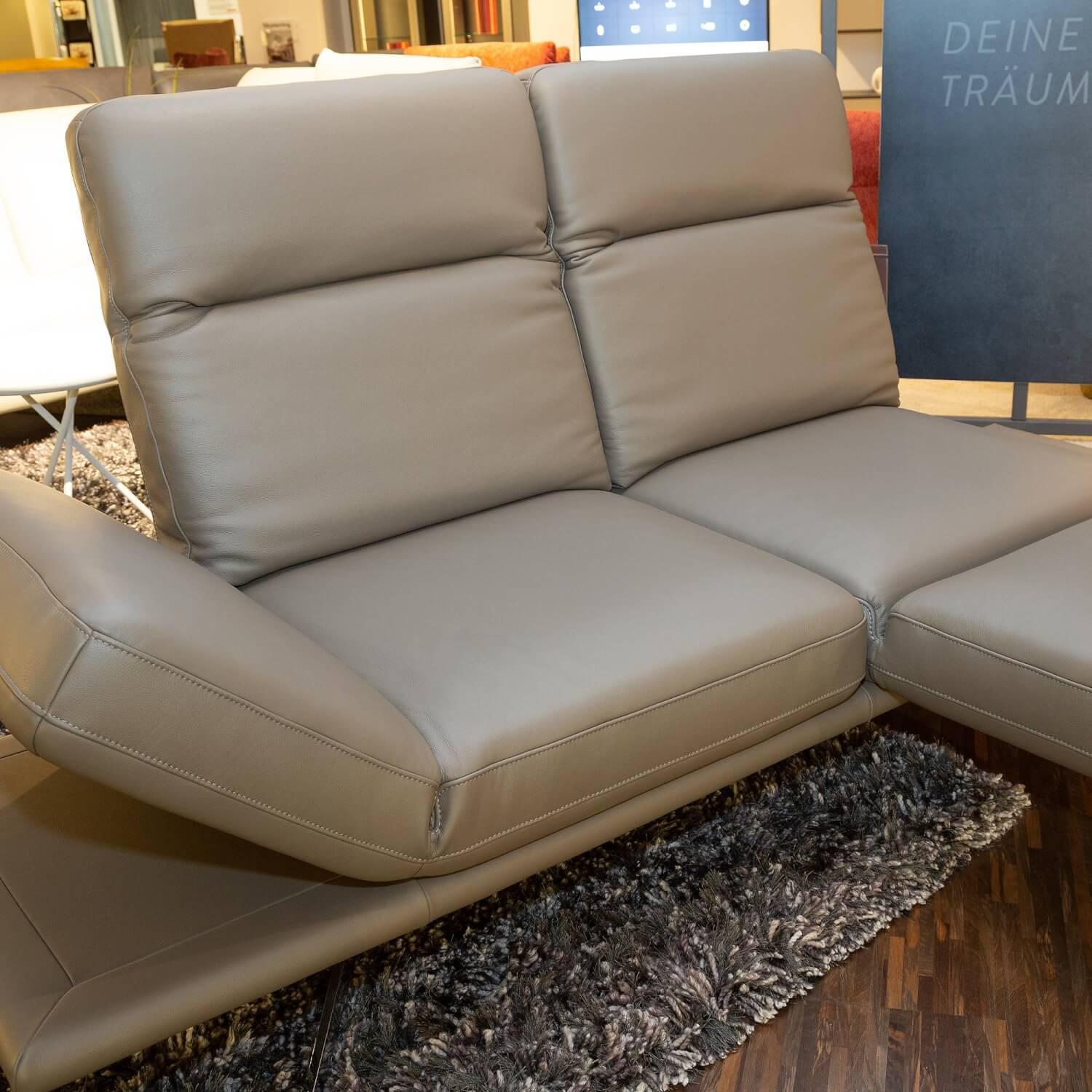 DFM - 2,5-Sitzer Sophie Comfort Republic Leder WM Lava L30 Metallfuß MF1 Chrom - 8
