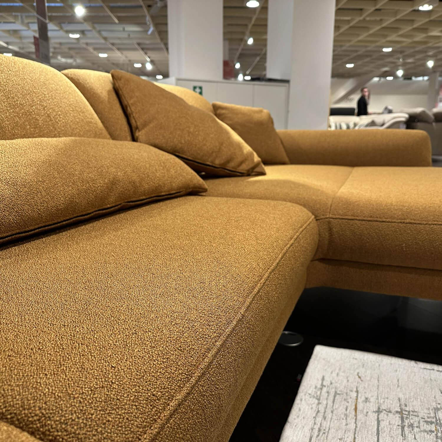 himolla - Sofagarnitur Sofa 1462 Sessel 7364 Large Stoff Q2Loop Chips Gelb Metallfuß Anthrazit Sessel Mit Herz-Waage-Funktion - 6