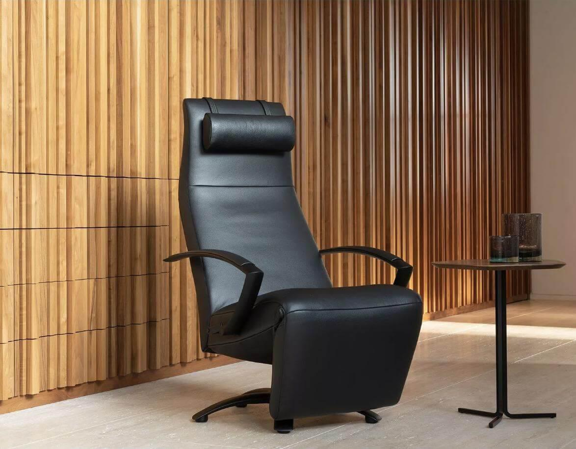 Jori - Sessel Brainbuilder Multi Move Medi Black Edition Leder Celia Nero Schwarz 5 Stern Fuß Ellipse Schwarz Lackiert - 6