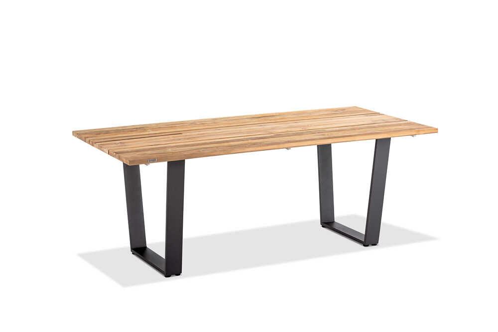 Tisch Noah Gestell Aluminium Pulverbeschichtet Anthrazit Tischplatte
