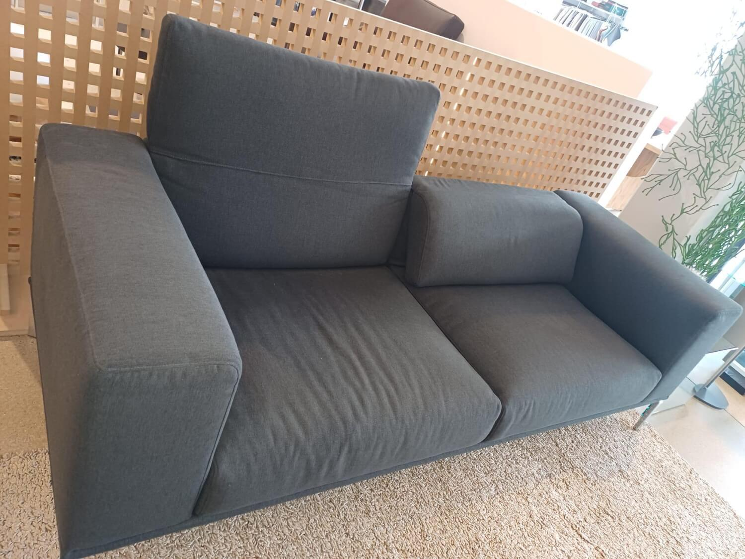 Cassina - Sofa Moov Stoff Panama Grau Gestell Chrom Rückenteile Unabhängig Voneinander Klappbar - 7