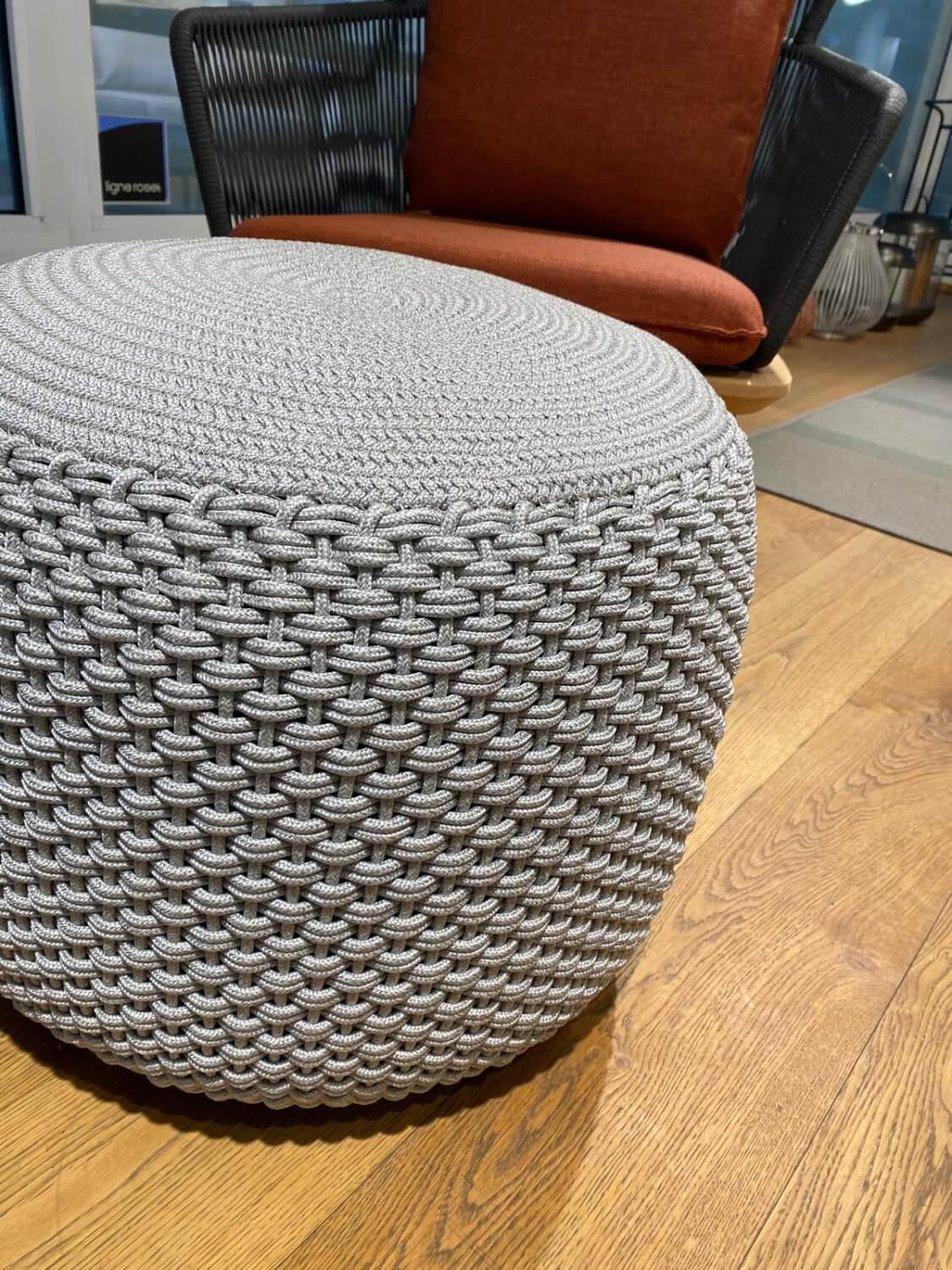 Weishäupl - Relaxsessel Denia Stoff 3 Ambra A04 Terra Rot mit Hocker Pouf - 3