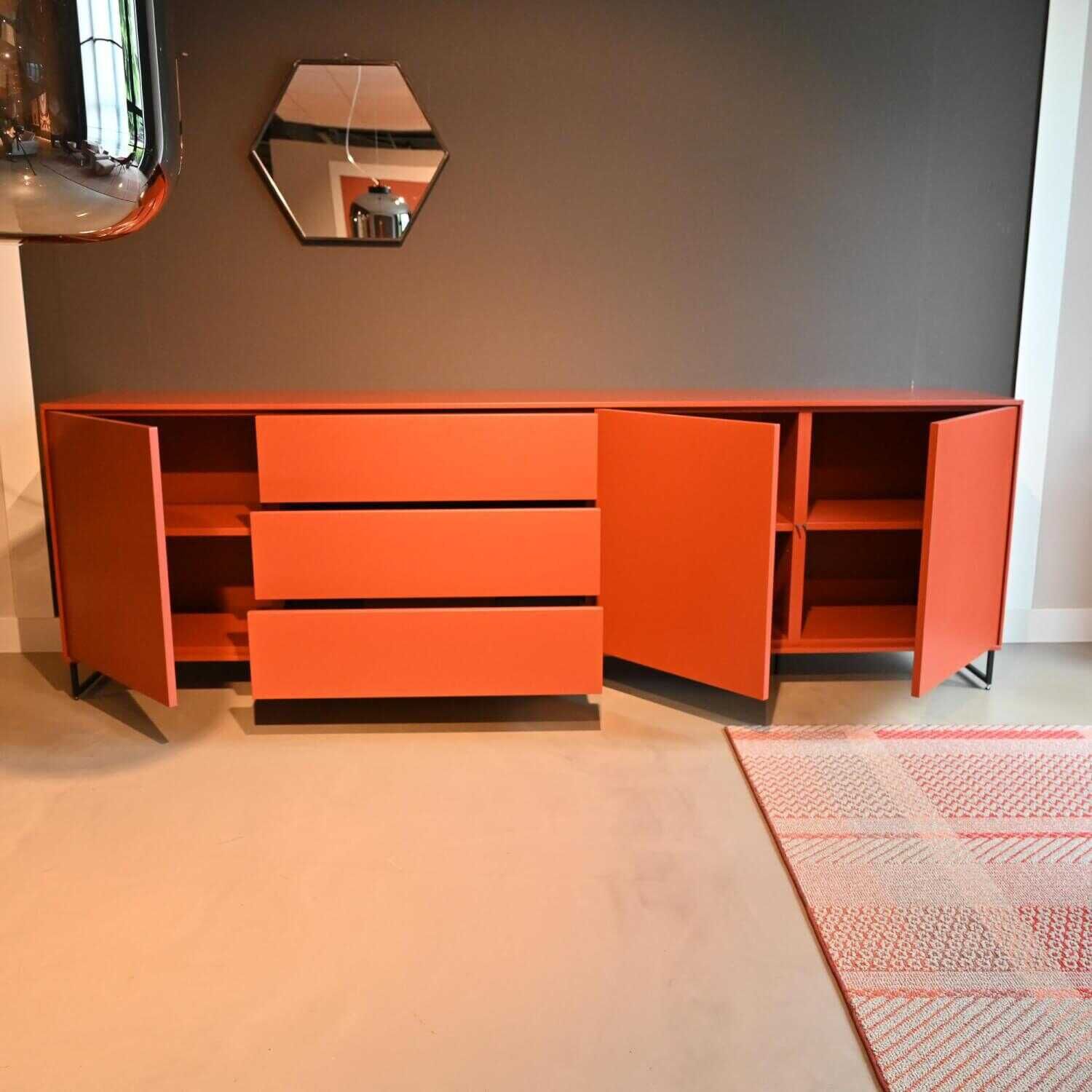 Musterring - Sideboard Lack Ziegelrot Matt - 2