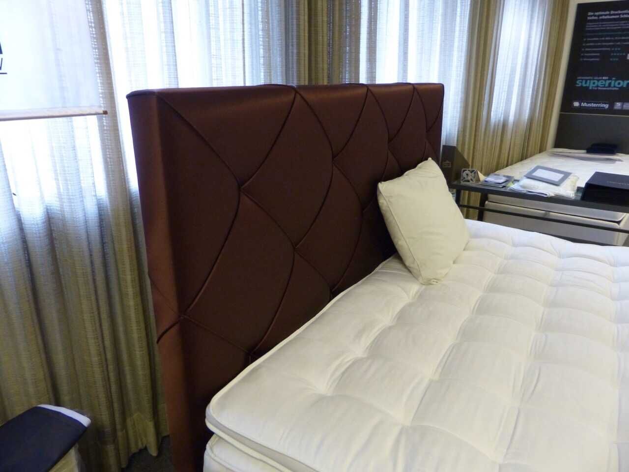 Treca Interiors - Boxspringbett Chloe Stoff Braun - 4