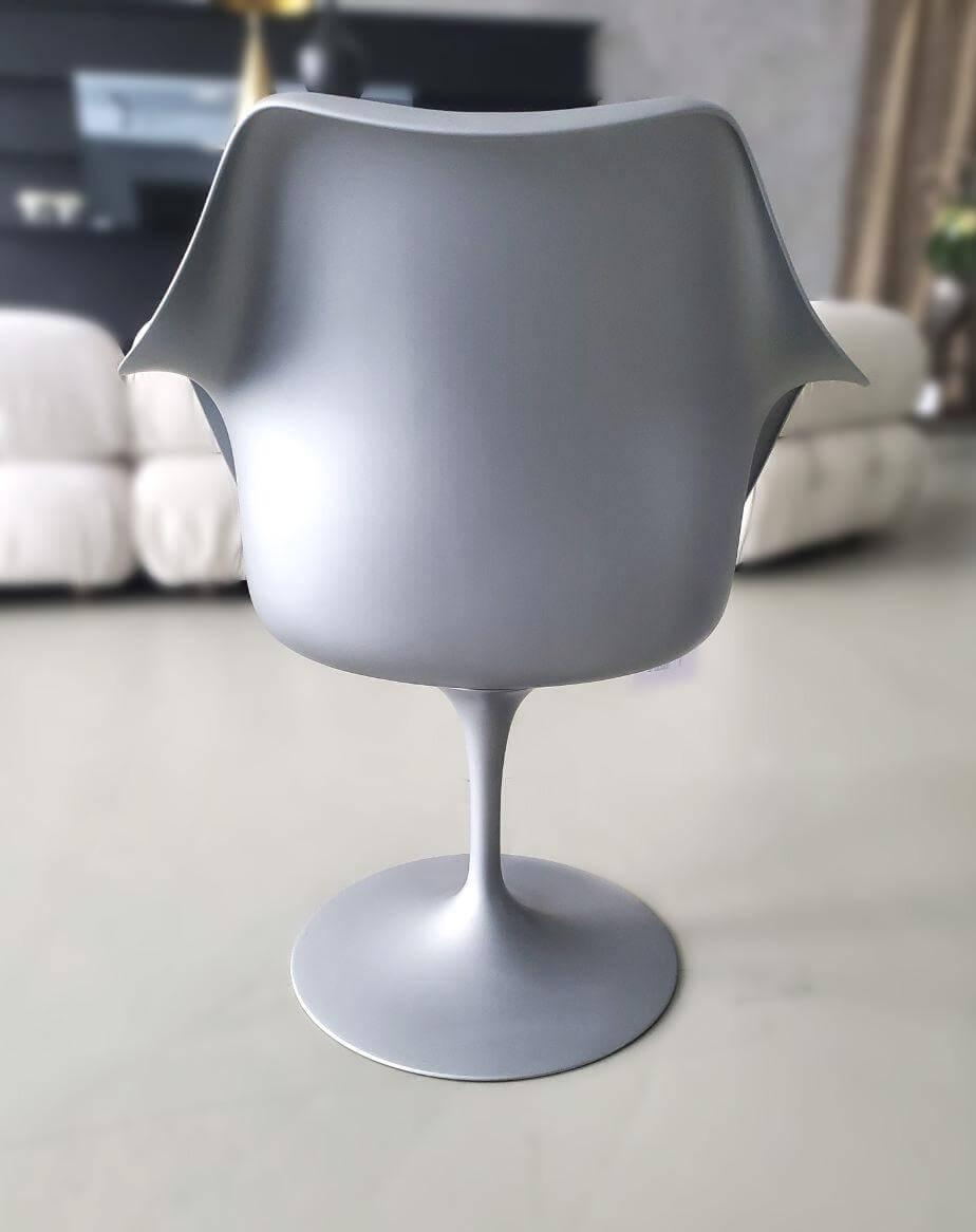 Knoll International - Tulpen-Armlehnstuhl Saarinen Platin Sonderfarben - 8
