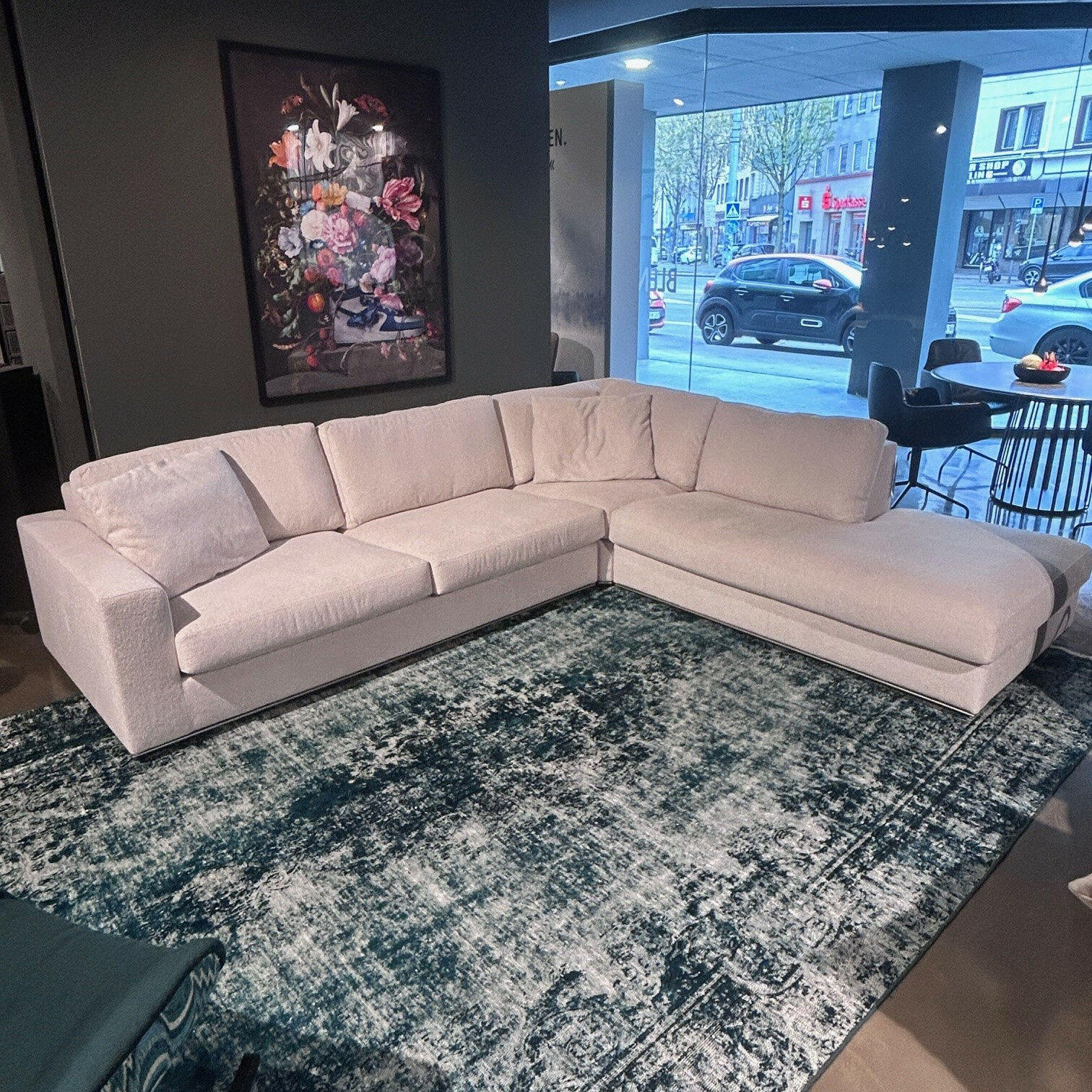 Bielefelder Werkstätten - Ecksofa Inspiration Stoff 1794 171 Greige Rahmen Holz Perlmausgrau Lackiert Inklusive Kissen - 4